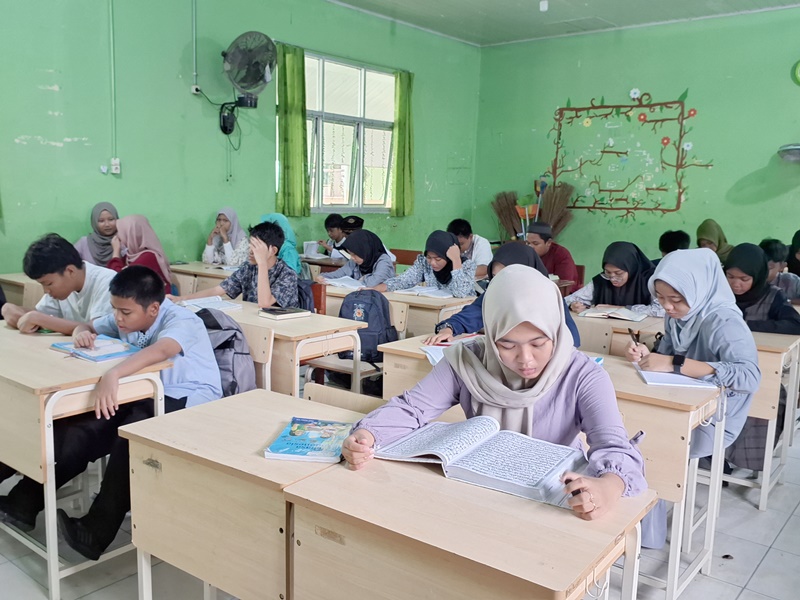 Tingkatkan Iman dan Taqwa, SMPN 6 Tanjungpandan Laksanakan Kebiasaan Baik Selama Bulan Ramadhan